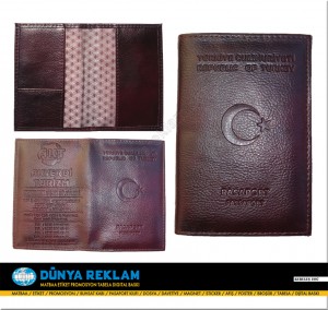 Suni Deri Pasaport Kabı